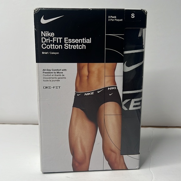 Nike Men`s Everyday Cotton Stretch Briefs 3 Pack - Picture 5 of 7